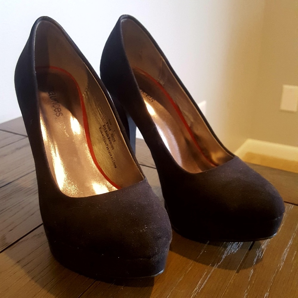 Maurices black heels size 7